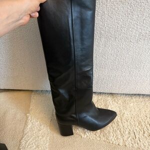 Toral black leather boots size 37, US 6,5-7